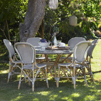 Meubles de jardin en rotin français, chaises de patio, chaises de bistrot de paris
