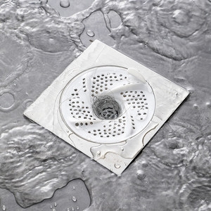 Vortex Floor Drain Hair Collector White Gray PP Anti Blocking Bathroom Kitchen Toilet Filter 3 Pack - Product Image 4