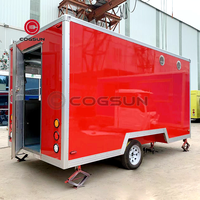 Camion de nourriture de concession personnalisée remorque de nourriture de cuisine de casse-croûte avec entièrement des équipements kiosque de chariot de chien de nourriture de prix bon marché
