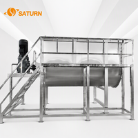 Mélangeur à ruban horizontal Saturn 3500L pour séchage par pulvérisation destiné aux industries chimiques, détergentes et cosmétiques (traitement de mélanges en poudre SUS304)