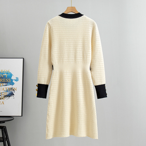Abito <span class=keywords><strong>in</strong></span> <span class=keywords><strong>Maglia</strong></span> Slim di Alta Qualità per Donna, Nuovo Modello Autunno Inverno, <span class=keywords><strong>Vestito</strong></span> Maglione a <span class=keywords><strong>Maniche</strong></span> <span class=keywords><strong>Lunghe</strong></span> da Ufficio Primavera 2026 - Product Image 3