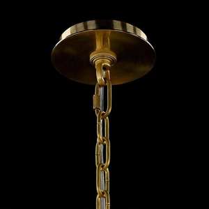 Industrial Brass Pendant <b>Light</b> with Chain Suspension <b>for</b> <b>Living</b> <b>Room</b> <b>Ceiling</b> Lamp Warm White LED 3500K IP44 - Product Image 6