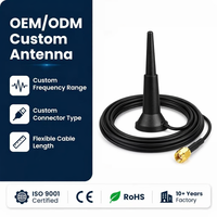 Antena Industrial para IoT Gateway 4G LTE WiFi 2.4G 5.8G con Base Magnética, Conector Roscado, Antena Omnidireccional de Alta Ganancia, Compatible con OEM