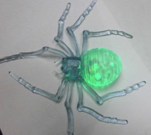 Halloween Promotion Gifts <strong>Plastic</strong> <strong>Spider</strong> Led Flashing Toy - Product Image 1