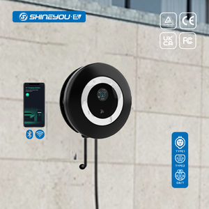Vente en gros uniquement - Station de recharge murale SHINEYOU pour Tesla Type1 Type2 Gb/T avec Bluetooth, Wifi, télécommande, résistance 2T - Product Image 1