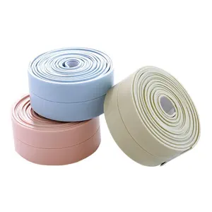 Cinta de sellado de PVC para baño, banda de calafateo impermeable para cocina, fregadero, ducha, baño, azulejo, pared, cinta autoadhesiva para bordes de cocina