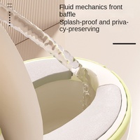Siège de toilette en plastique écologique HONYON pour enfants, garçons et filles, pour l'apprentissage de la propreté à domicile, motif uni