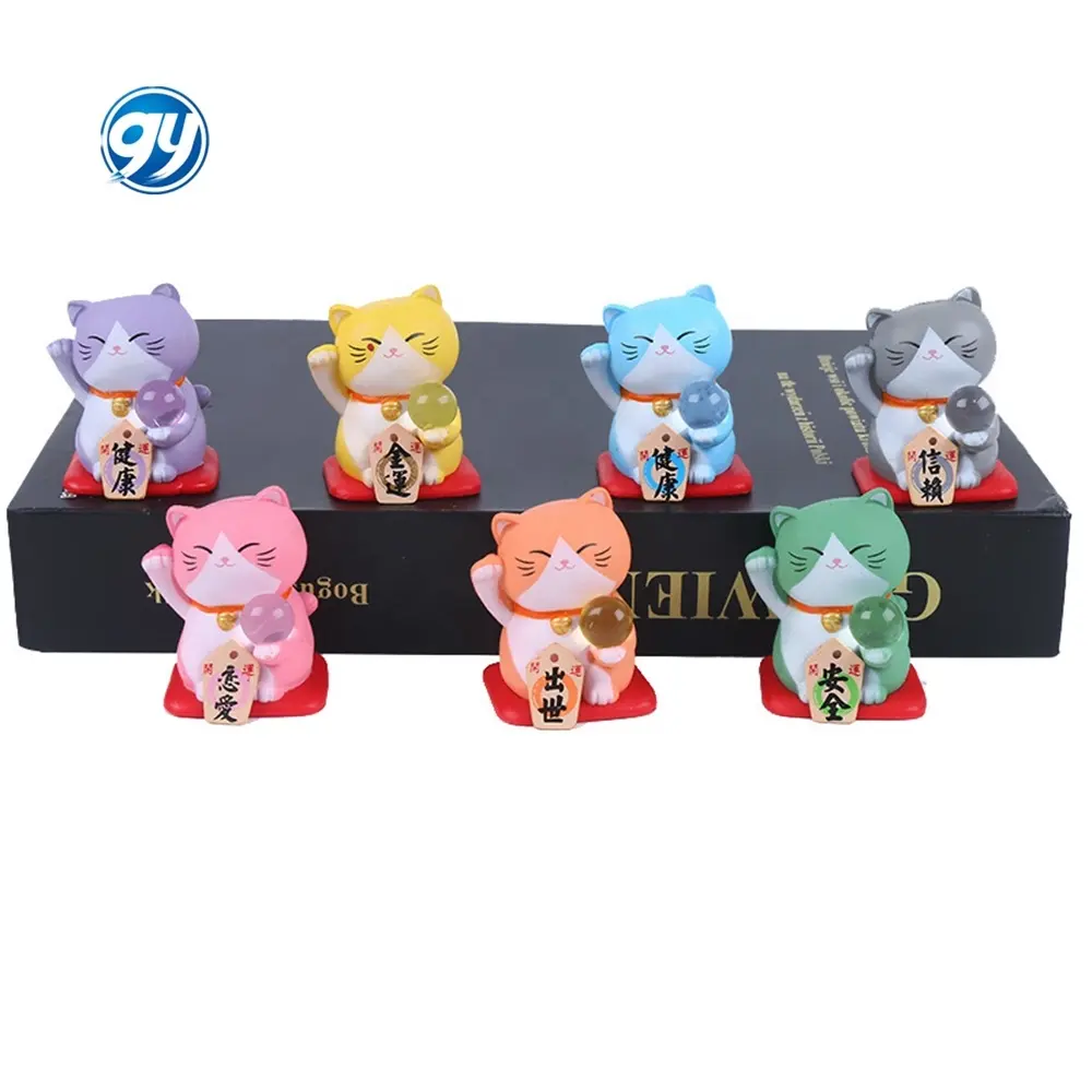 Wholesale Japan Gashapon Mystery Boxes Custom Maneki Neko Figurine Fortune Cats Figures Capsule Toys Made Of PVC Manufacturer