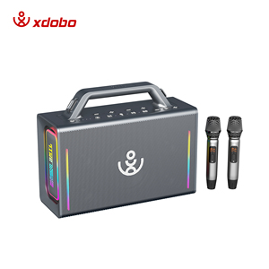 Xdobo Altavoz Portátil Inalámbrico de 200W con Micrófono, Luz RGB Rítmica, BT 5.3, Sonido para Karaoke Familiar, Subwoofer TF - Product Image 5