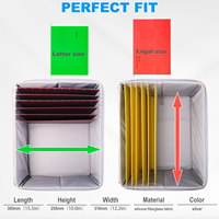 YIHUAXING, caja organizadora de archivos resistente al agua y al fuego de gran capacidad, plegable, impermeable, almacenamiento de documentos de oficina, archivo ignífugo