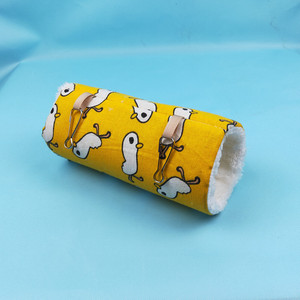 도매 애완 동물 햄스터 장난감 침대 햄스터를위한 면 인쇄 매달린 터널 - Product Image 4