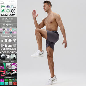 Shorts de sport décontractés pour hommes sur mesure en gros Doublure triangulaire Respirant respectueux de la peau 5 pouces Spandex Imperméable Écologique - Product Image 5