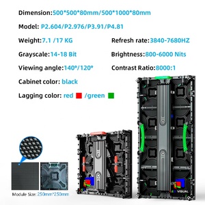 หน้าจอ LED ความละเอียดสูงสำหรับภายนอกอาคาร P3.91 ขนาด 500 มม. x 1000 มม. สำหรับใช้ภายในอาคาร ฉากหลังเวที วิดีโอวอลล์ P3.91 จอแสดงผล LED P3.91 - Product Image 1
