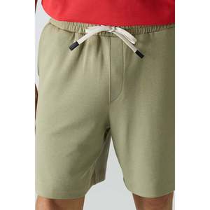 Short basique pour homme en coton vert clair, épais, doux, texturé, coupe confortable - 81274 - Abricot clair - Product Image 4