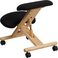 Chaise à genoux ergonomique réglable en bois, siège avec roulettes, pour la maison et le bureau, angle de Posture, 2022