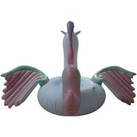 Waterhan FAR099 Jouet aquatique gonflable Pegasus ovale en PVC, motif dessin animé, couleur unique, pour piscine à vagues d'été, avec kit de réparation, pour enfants