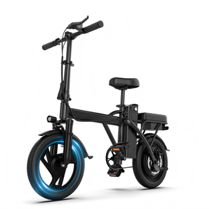 Bicicletta Elettrica Pieghevole Compatta con Motore da 250W, Pneumatici da 14 Pollici, E-bike Urbana con Batteria al Litio Rimovibile da 9Ah, Disponibile negli USA - Product Image 1