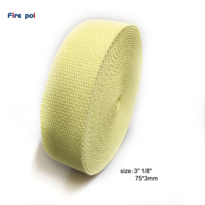Retardante de fuego fuerte absorción de aceite accesorios de malabares de fuego Material de fabricación mecha de aramida de 3 pulgadas 75*3mm 100% correas planas de Kevlar puro - Product Image 2