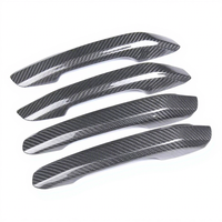 Pour Audi A4/4L A5 Q5L SQ5 B9 housses de poignée de porte de voiture en Fiber de carbone