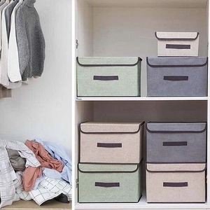 Fold Non Woven <b>Fabric</b> <b>Storage</b> <b>Box</b> Gray Home Supplies Clothing Underwear Sock and Kid Toy <b>Storage</b> Organizer Cosmetics - Product Image 2