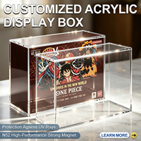 Boîte de présentation moderne en acrylique détachable sur mesure pour collection de cartes, compatible avec ETB UPC SPC TCG