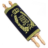 Faites défiler 5 livres de Moïse hébreu Sainte Bible avec Yad Pointer Sefer Torah Prière