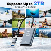 Lettore di schede CFexpress Type B e XQD con SD, USB C 3.2 Gen 2 10Gbps ad alta velocità, lettore di schede di memoria a doppio slot
