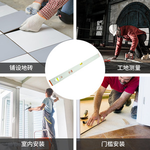 Niveau à bulle en alliage d'aluminium 30cm 60cm 1M 2M 3M, outil magnétique de bricolage, règle de nivellement - Product Image 3