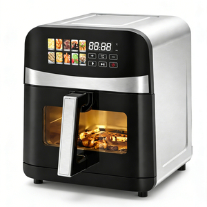 Nouvelle <span class=keywords><strong>Friteuse</strong></span> à Air Visuelle avec Fenêtre, 8L <span class=keywords><strong>XXL</strong></span> Taille Familiale, Éléments Chauffants, Écran Tactile Numérique, Four à Air avec Minuteur - Product Image 1