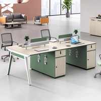 Bureau de personnel moderne et minimaliste à plan ouvert, taille personnalisée, mobilier de bureau modulaire ergonomique durable, usine OEM ODM, poste de travail