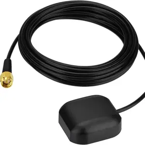 Antena penerima GPS SMA Male antena GPS dengan 6inch U.FL IPX IPEX ke SMA kabel Pigtail untuk sistem penerimaan GPS mobil