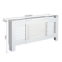 Nouvelle Arrivée Mdf Radiateur Armoire Avec Écran Radiateur de Chauffage Carénage Couverture Couverture de Radiateur Panneaux