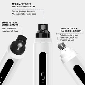 Meuleuse à ongles électrique de luxe à 5 vitesses pour animaux de compagnie avec lumière LED coupe-ongles en plastique pour chien et chat et outil de toilettage des pattes - Product Image 5