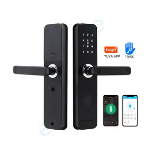 Q85 Cerradura Inteligente With Wifi Tuya 4585 6085 Mortise Password Keyless Digital Fingerprint TTlock Smart Handle Door Lock