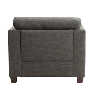 Light Charcoal Linen Modern Leisure Chair-Durable & Soft - Product Image 4