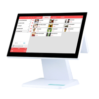 Système de point de vente à double écran tactile, directement de l'usine, pour restaurant, magasin de détail, caisse enregistreuse, ordinateur de bureau, machine de point de vente Windows à vendre