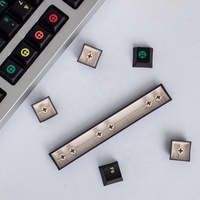PBT 129 Keys Cherry Profile GMK Clone Midnight Rainbow Gradient Keycaps for MX Switch 87/96/104 Mechanical Keyboard