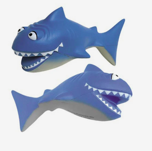 Balles anti-stress personnalisées en forme de requin de dessin animé, jouet à presser en forme de poisson avec logo imprimé, cadeau promotionnel en gros - Product Image 1
