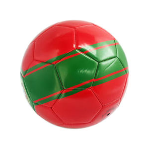 Nouveau modèle 2026, <span class=keywords><strong>Ballon</strong></span> <span class=keywords><strong>de</strong></span> football <span class=keywords><strong>Portugal</strong></span> pour entraînement jeunesse, Vert/Rouge, en PVC, cousu à la machine, avec chambre à air en caoutchouc écologique, Taille 5, Logo personnalisé - Product Image 5