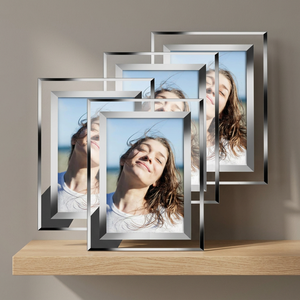 Customized Crystal Glass Picture <b>Frame</b> 5x7 8x10 A3 <b>A4</b> with Multi-Printing Custom Logo for Tabletop Mirror Gift - Product Image 2