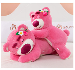 Bán buôn bán lớn màu hồng gấu Đồ chơi sang trọng siêu mềm Kawaii động vật peluche với PP bông điền Quà Tặng - Product Image 2