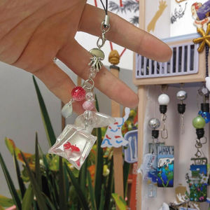 Tatlı Y2K balık telefonu anahtarlık telefon kılıfı Charm kolye cep kordon sevimli boncuklu cep telefonu askısı çanta anahtarlık takı hediye - Product Image 3