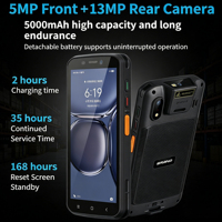 Terminal portable industriel robuste Android 14 ODM avec lecteur de codes-barres et RFID en stock, garantie 1 an
