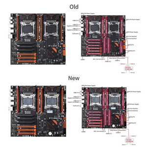 เมนบอร์ด South China Gold X99-F8DPLUS DDR4 รองรับซีพียูแบบ Dual Socket สำหรับเดสก์ท็อปเซิร์ฟเวอร์ใหม่ พร้อมโปรเซสเซอร์ E5-2696v3 ชิปเซ็ต X99 - Product Image 5