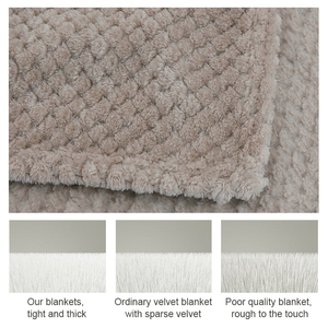 Yourlia gros ananas plaid couleur unie polaire couverture polyester jeter flanelle couverture - Product Image 5