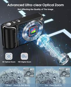 Appareil photo numérique 5K HD Vidéo Écran tactile LCD Capteur CMOS Ultra HD WIFI Enregistreur portable Zoom optique 6X Carte TF 264 Go Image - Product Image 4