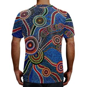 Uniforme de fútbol cómodo y transpirable Diseño de <span class=keywords><strong>arte</strong></span> indígena <span class=keywords><strong>australiano</strong></span> Imprimir camisetas deportivas Camisetas personalizadas - Product Image 2