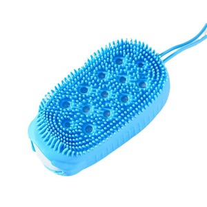 Soft Silicone Body <b>Brush</b> Scrubber Wash <b>Bath</b> Shower Exfoliating Skin Fit For Shampoo Massage <b>Brush</b> Cleaning Bathing Tool - Product Image 5