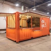 Maison conteneur préfabriquée, café mobile, kiosque commercial modulaire pour chambre et salle de bain, moderne, certifié CE ISO