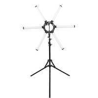 Lampe annulaire LED professionnelle pliable 120W en plastique de 36 pouces avec trépied, CRI 95+, pour appareil photo, téléphone et diffusion en direct
